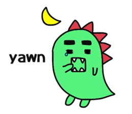 Bearish dinosaur Alex(English ver.) sticker #452284