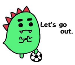 Bearish dinosaur Alex(English ver.) sticker #452293