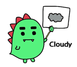 Bearish dinosaur Alex(English ver.) sticker #452303