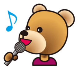 Funky Bear sticker #452492