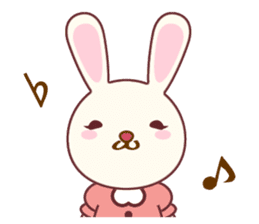 Fussy Rabbit  Animal to become the habit sticker #452705
