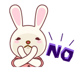 Fussy Rabbit Animal to become the habit sticker #452712
