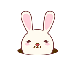 Fussy Rabbit  Animal to become the habit sticker #452717