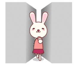 Fussy Rabbit  Animal to become the habit sticker #452735