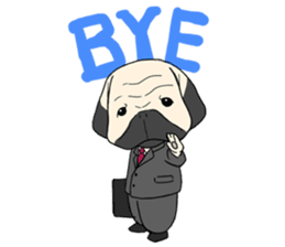 Mr. Pug sticker #453465