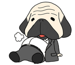 Mr. Pug sticker #453468