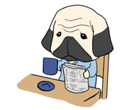Mr. Pug sticker #453470