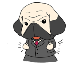 Mr. Pug sticker #453475
