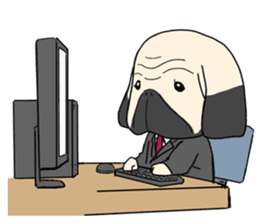 Mr. Pug sticker #453478