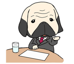 Mr. Pug sticker #453479