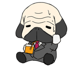 Mr. Pug sticker #453492