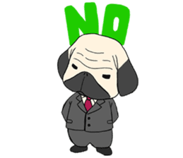Mr. Pug sticker #453495
