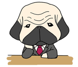 Mr. Pug sticker #453497