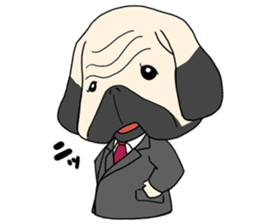 Mr. Pug sticker #453500