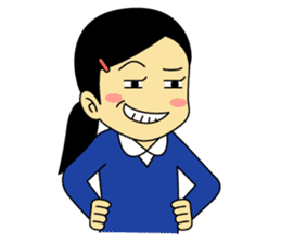 Students stickers - Girl sticker #453750