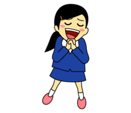 Students stickers - Girl sticker #453763