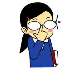 Students stickers - Girl sticker #453774
