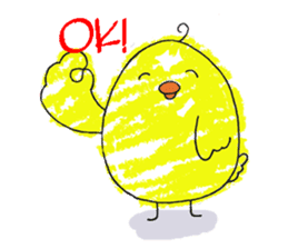 Yellow bird of the happiness sticker #454157