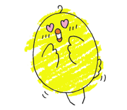 Yellow bird of the happiness sticker #454159