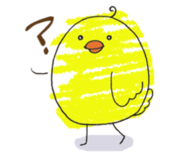 Yellow bird of the happiness sticker #454163