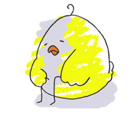 Yellow bird of the happiness sticker #454165