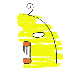 Yellow bird of the happiness sticker #454167