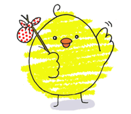 Yellow bird of the happiness sticker #454179