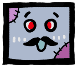 ZOMBIE Square Face sticker #455425