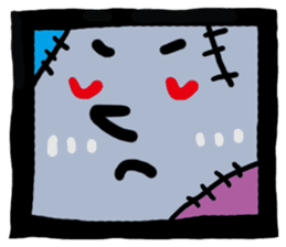 ZOMBIE Square Face sticker #455427