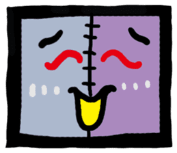 ZOMBIE Square Face sticker #455428