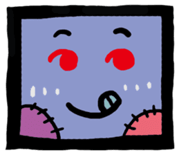 ZOMBIE Square Face sticker #455429
