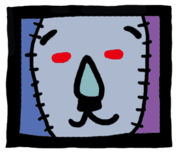 ZOMBIE Square Face sticker #455433