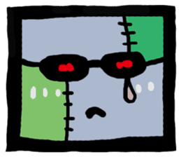ZOMBIE Square Face sticker #455435