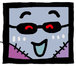ZOMBIE Square Face sticker #455436