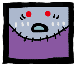 ZOMBIE Square Face sticker #455441