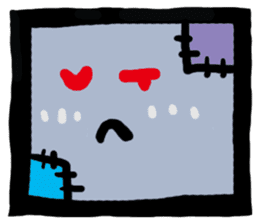 ZOMBIE Square Face sticker #455442