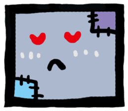 ZOMBIE Square Face sticker #455443