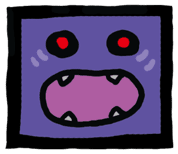 ZOMBIE Square Face sticker #455445