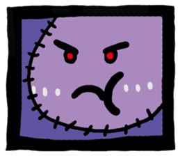 ZOMBIE Square Face sticker #455447