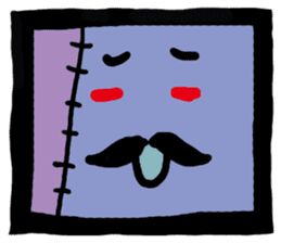 ZOMBIE Square Face sticker #455448