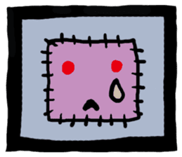 ZOMBIE Square Face sticker #455449