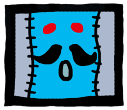 ZOMBIE Square Face sticker #455452