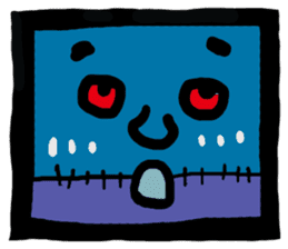 ZOMBIE Square Face sticker #455458