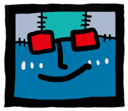 ZOMBIE Square Face sticker #455459