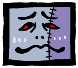 ZOMBIE Square Face sticker #455463