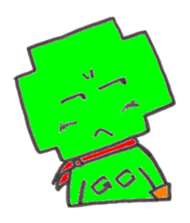 Safety first. Green crosse! sticker #456370