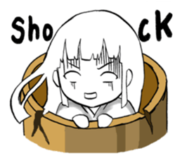 Moon Princess and a rabbit For English sticker #456581