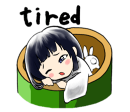 Moon Princess and a rabbit For English sticker #456596