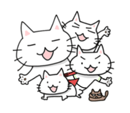 Cat family "Ninoneko" sticker #456817