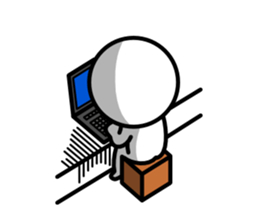 Red nose and one eyebrow sticker #458198